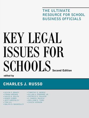 cover image of Key Legal Issues for Schools